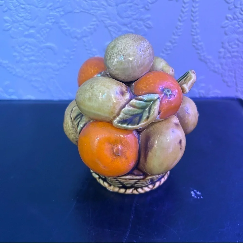 Orange Spice Fruit Sugar Bowl